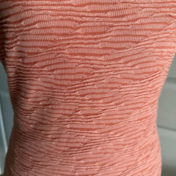 Walter Baker Textured Orange One Shoulder Bodycon Mini Dress Size M - Picture 2 of 7